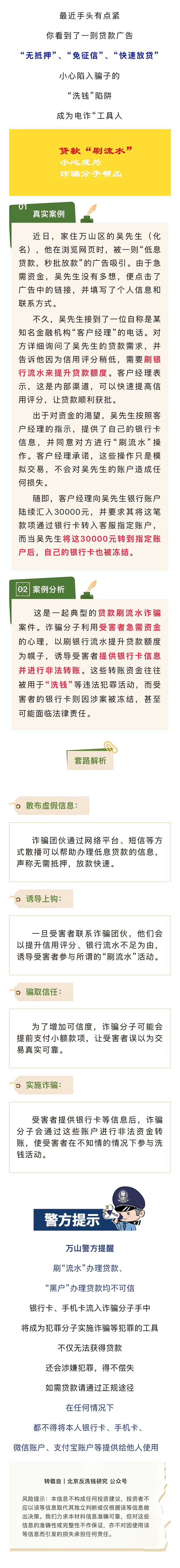 反洗錢專欄｜警惕！“刷流水”能辦理貸款 ？小心掉進“洗錢”陷阱??！.png